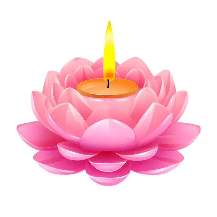Pink Lotus Candle