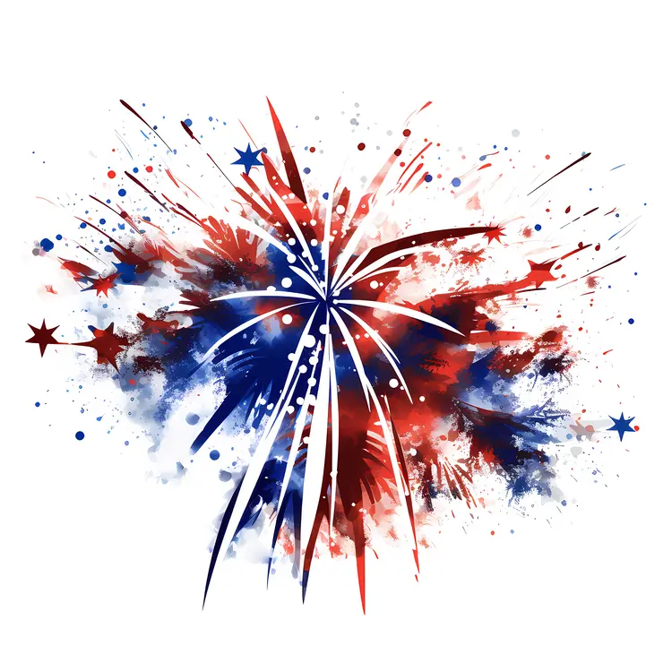 Colorful Fireworks Display