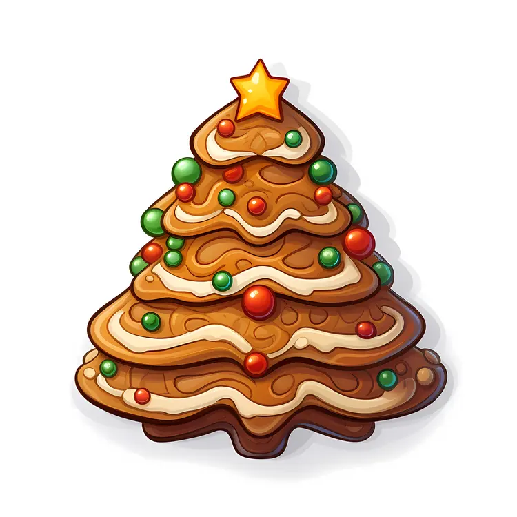 Festive Christmas Tree Cookie