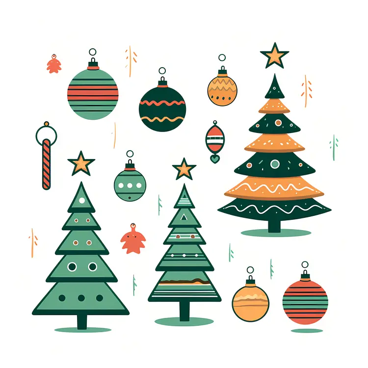 Christmas Trees and Ornaments