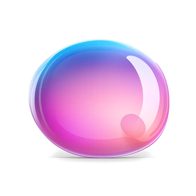 Colorful Gradient Sphere Abstract Shape