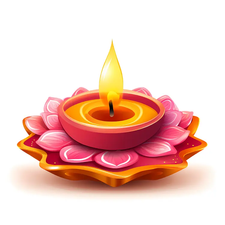 Beautiful Diya Lamp for Diwali Celebration