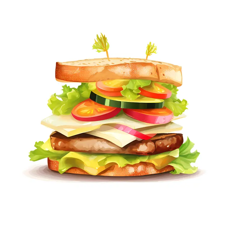 Healthy Vegetable Sandwich