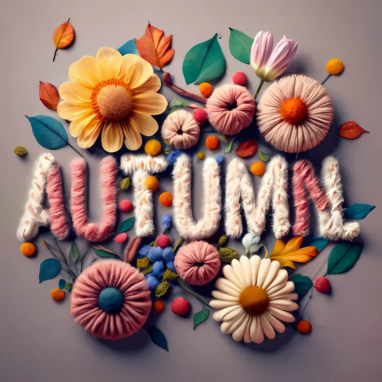 Autumn Flowers and Leaves