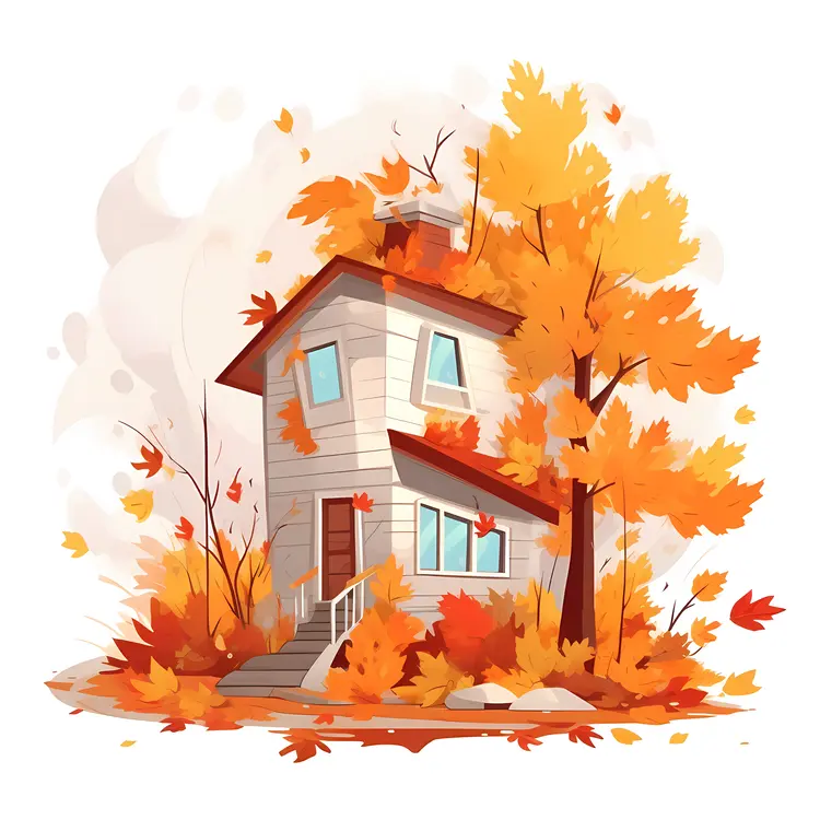 Small cute doodle house