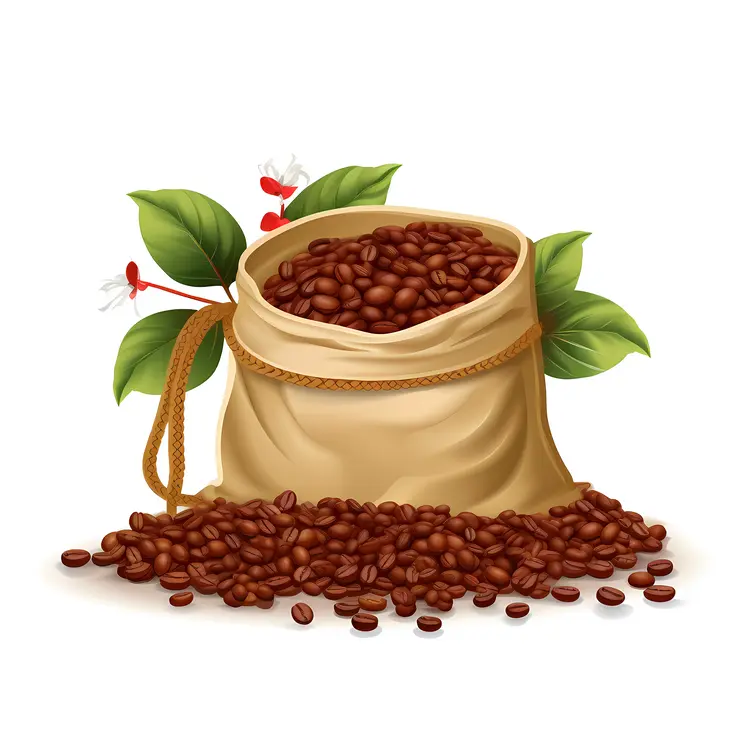 Bag of Fresh Coffee Beans