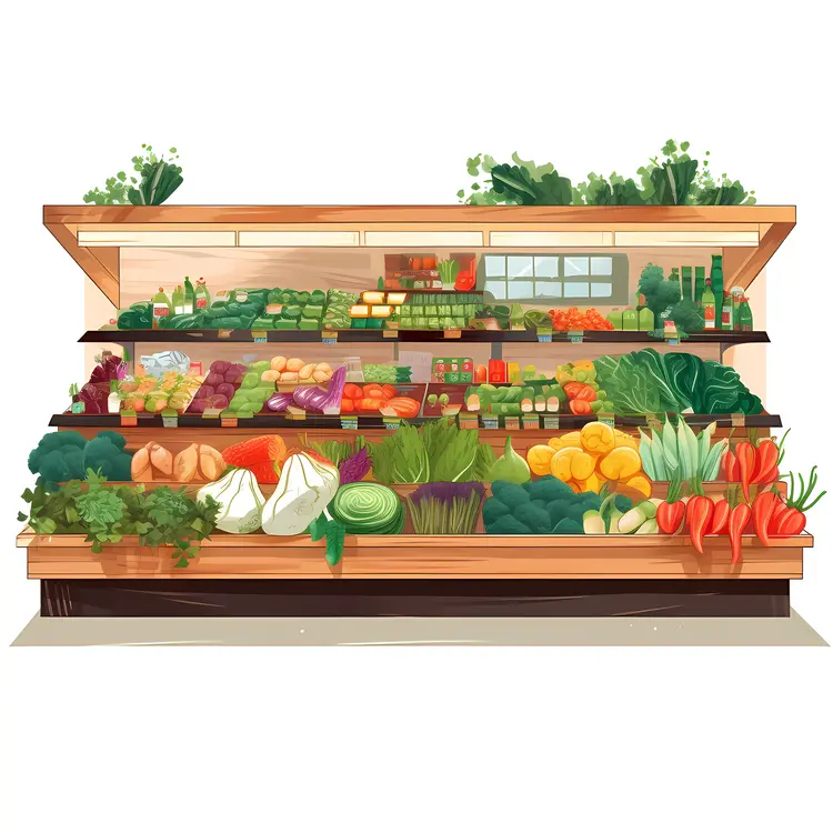 Fresh Vegetable Stand at the Market