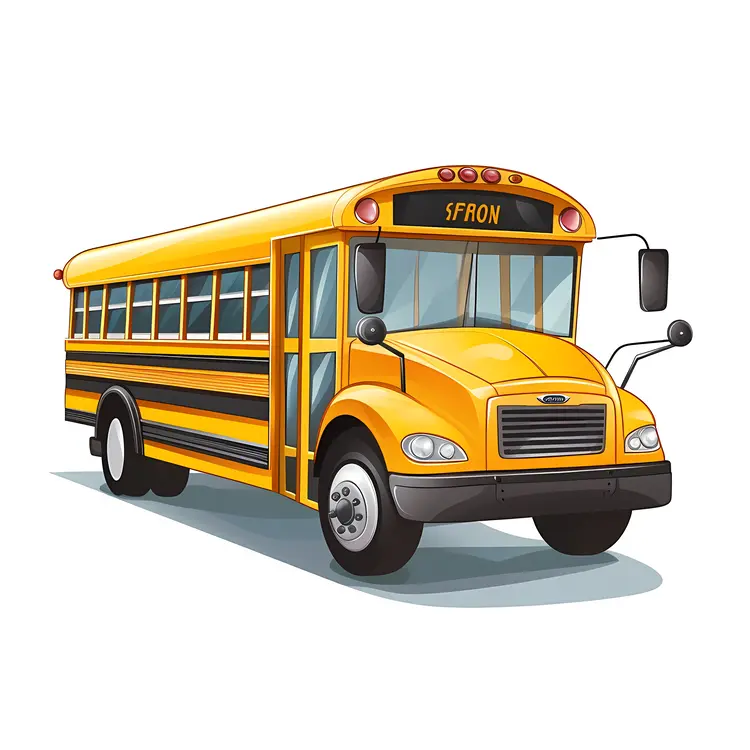 Yellow School Bus Illustration