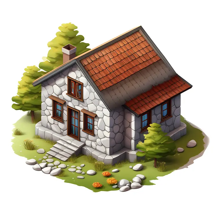 Small cute doodle house