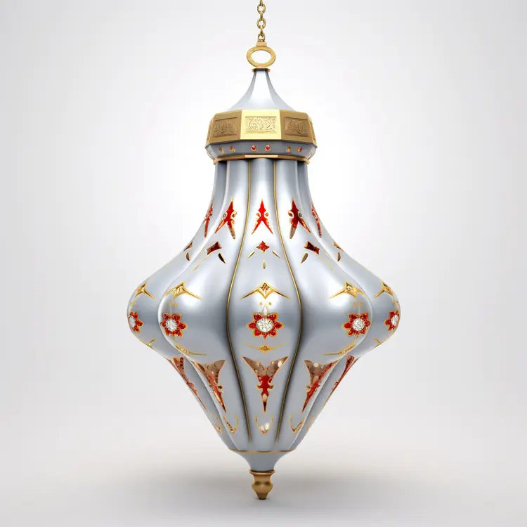 Decorative Silver Hanging Lantern