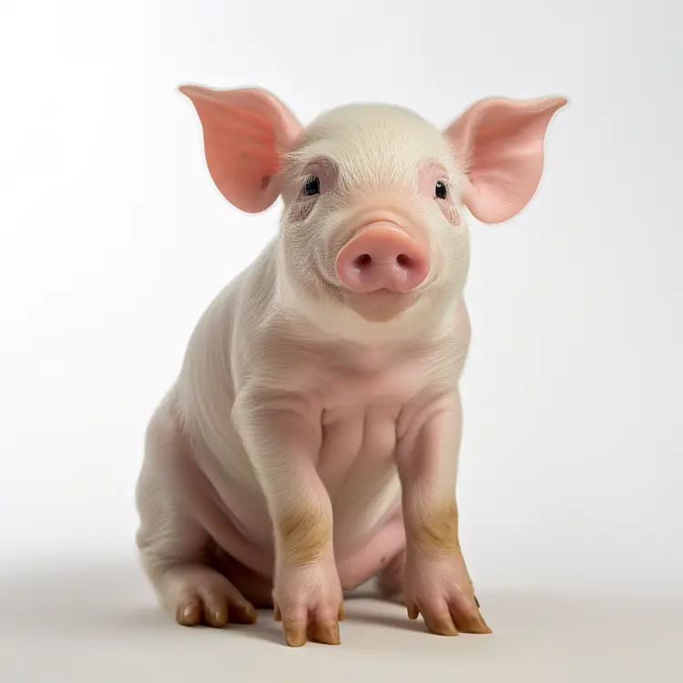 Cute Pink Piglet