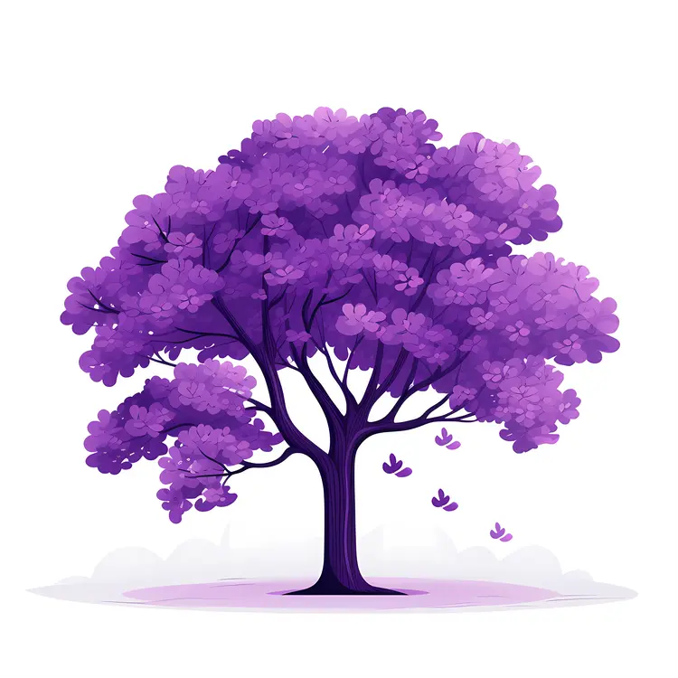 Charming Purple Tree in Bloom