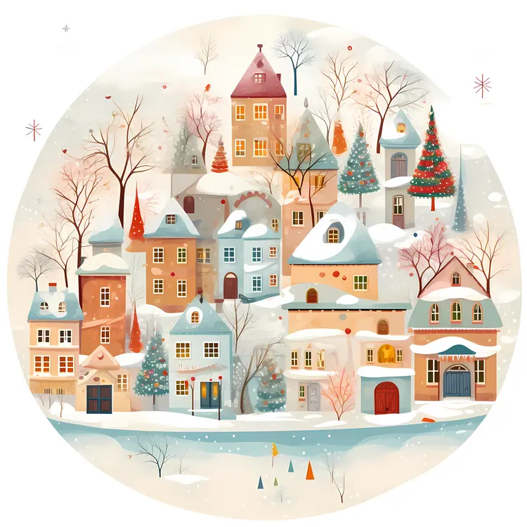 Small cute doodle house
