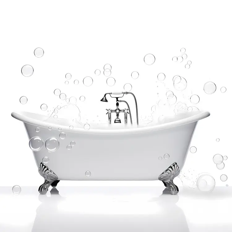 Bathtub with Bubbles