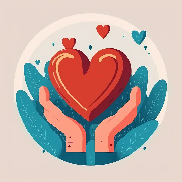 Heart in Hands Symbolizing Love