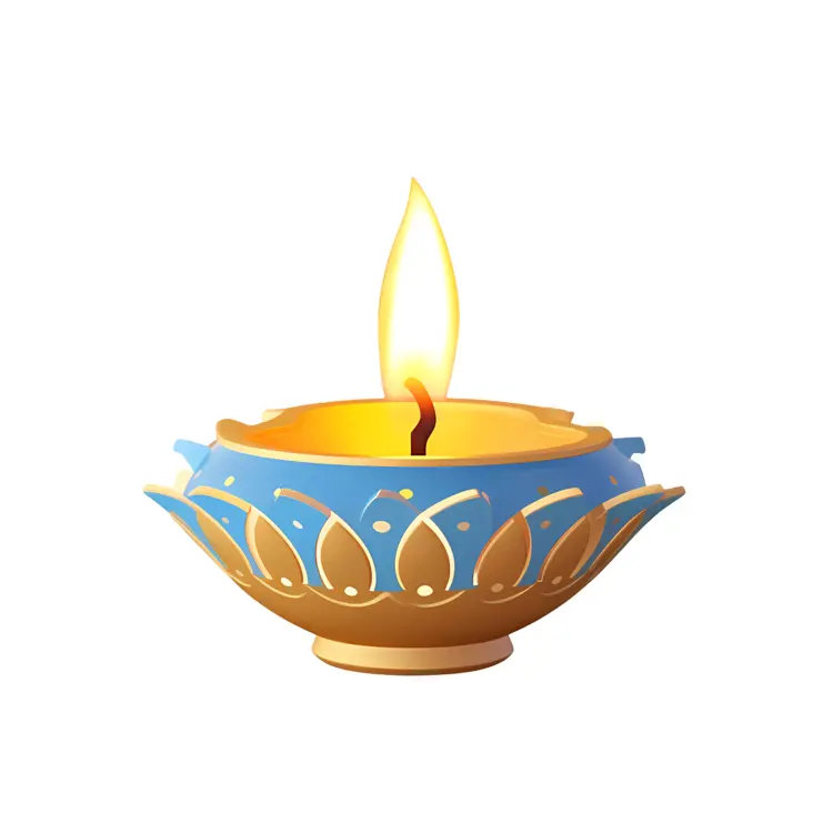 Beautiful Diwali Oil Lamp