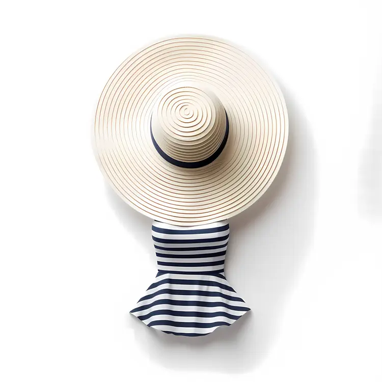 Striped Hat and Dress for Summer
