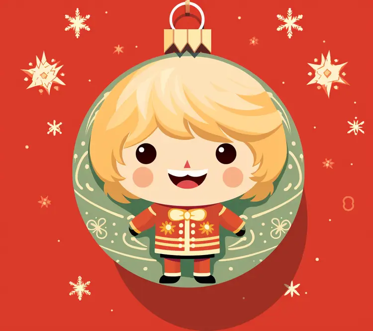 Cute Child Christmas Ornament