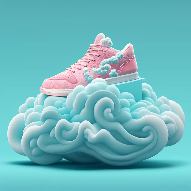 Dreamy Pink Shoe on a Cloud