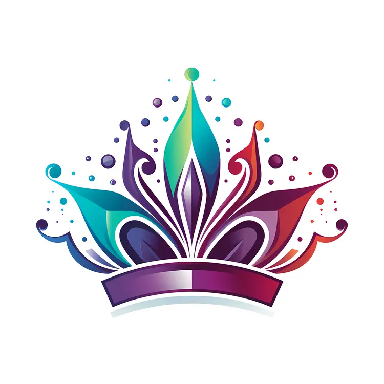 Colorful Abstract Crown