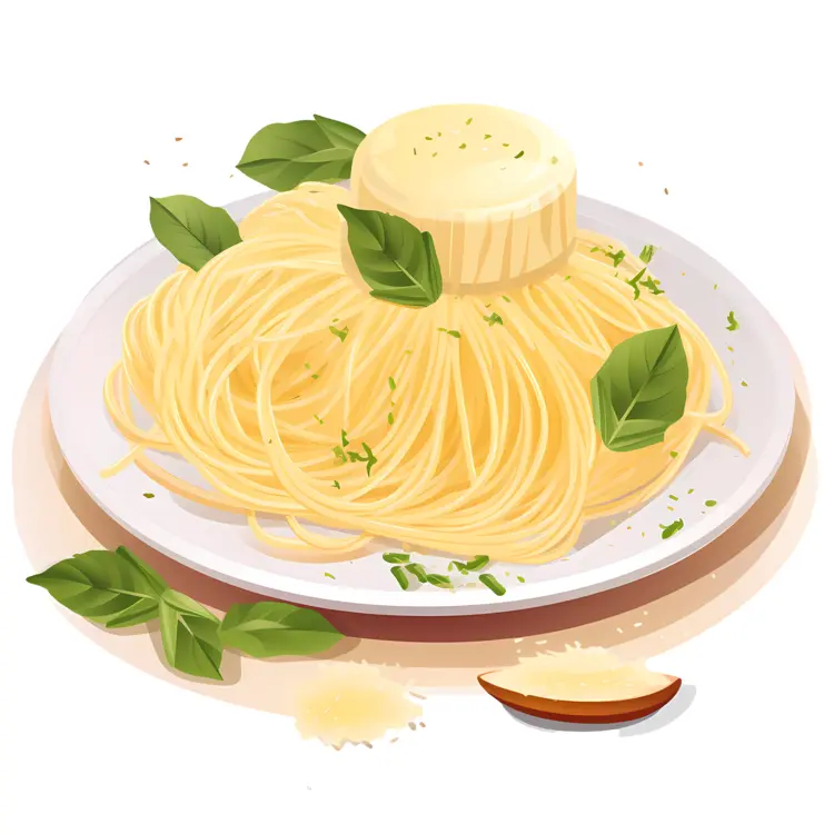 Delicious Spaghetti with Parmesan and Basil