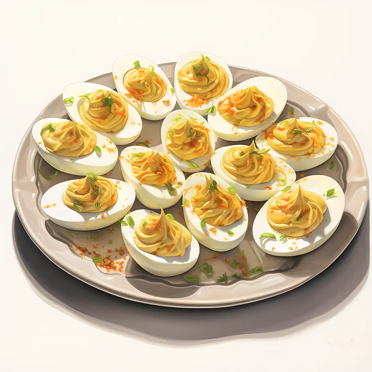 Plate of Deviled Eggs