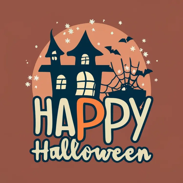 Happy Halloween with Haunted House