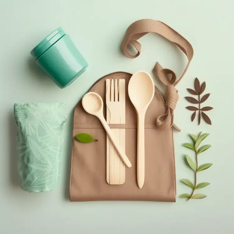 Eco-friendly Wooden Cutlery Set for Sustainable Living
