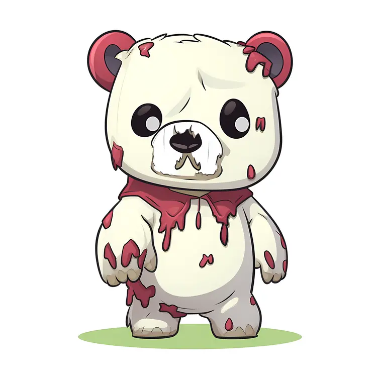 Spooky Bloody Teddy Bear for Halloween