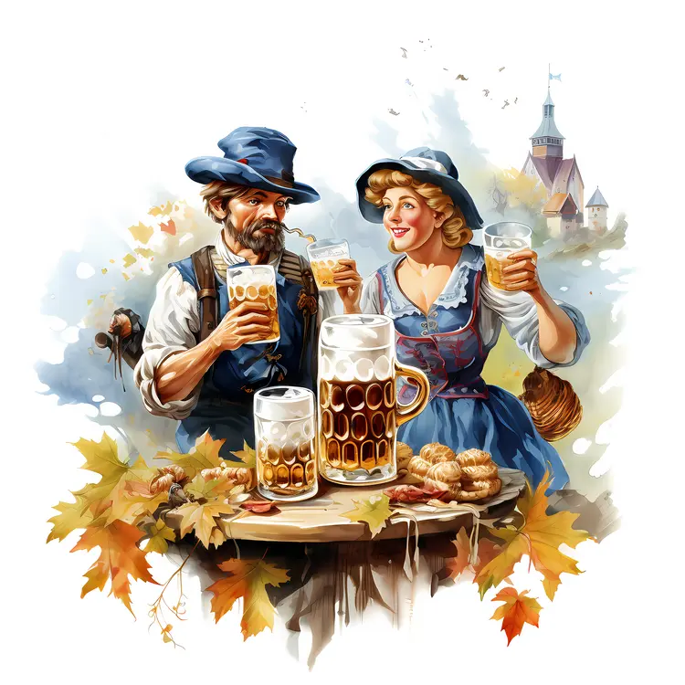 Couple Enjoying Beer