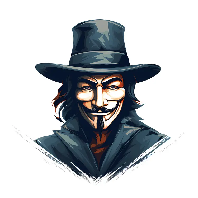 Guy Fawkes Mask Illustration