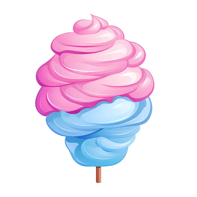Swirled Cotton Candy Treat