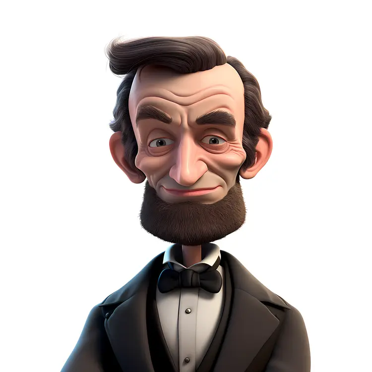 Cartoon Character with Beard