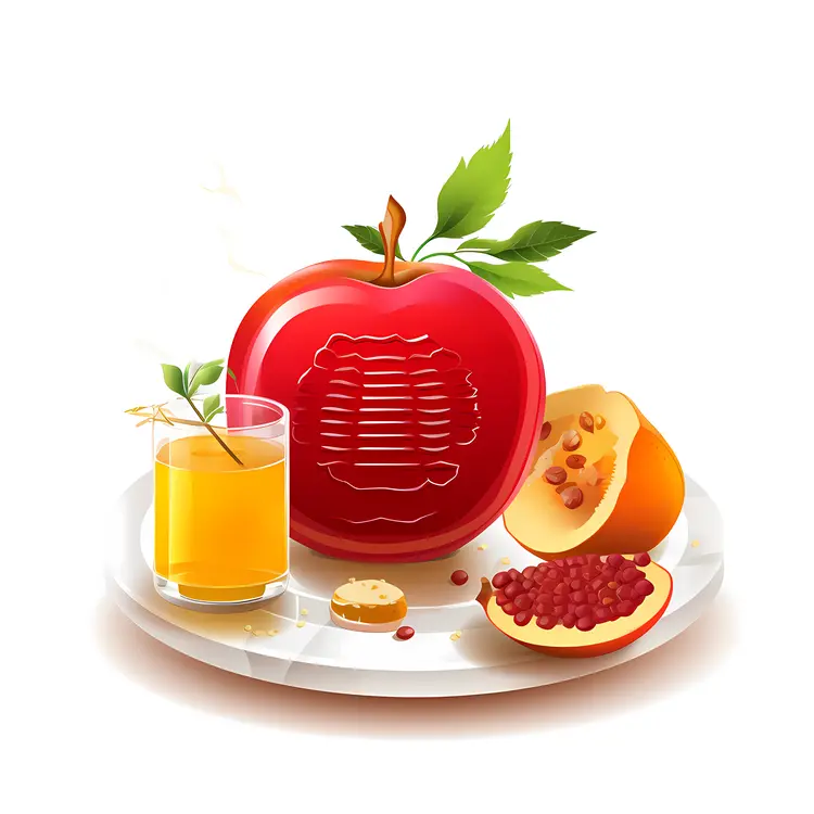Pomegranate and Honey with Juice