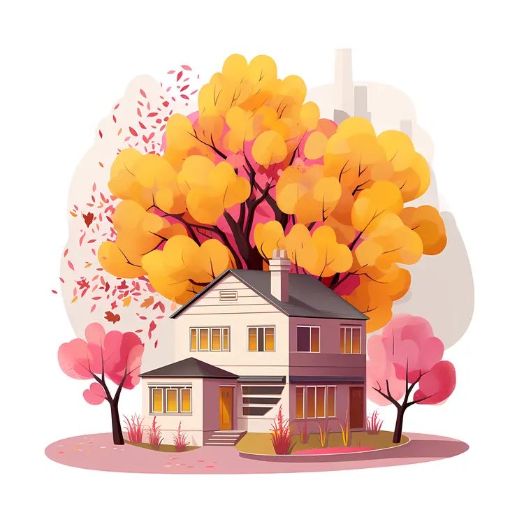 Small cute doodle house