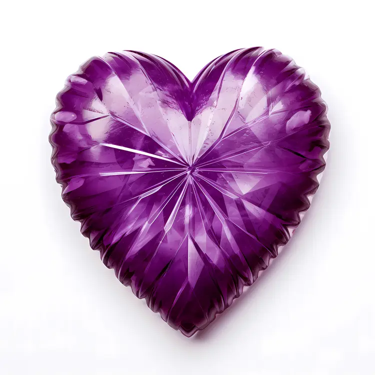 Purple Heart Balloon for Valentine's Day