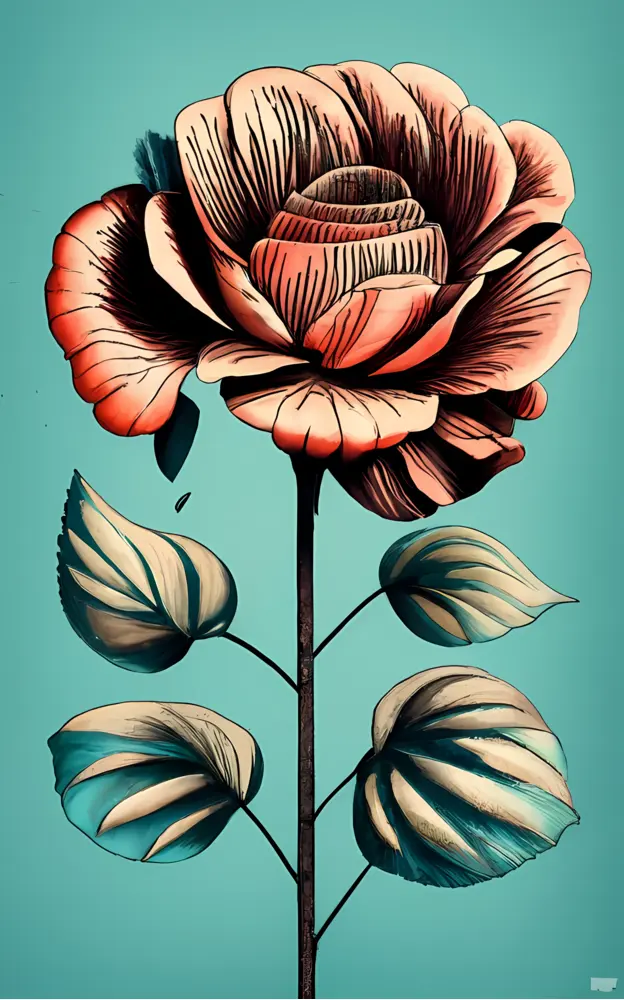 Artistic Pink Flower Design