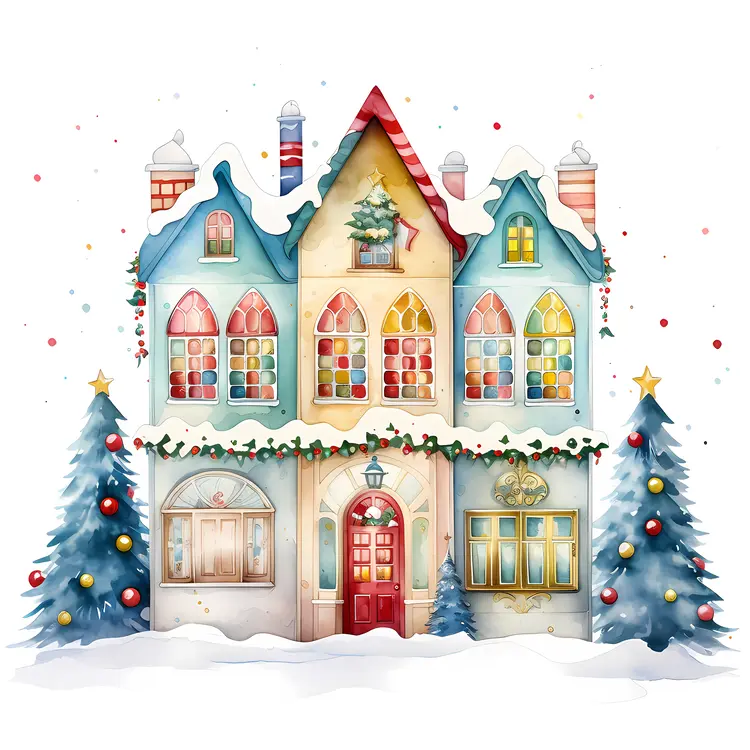 Small cute doodle house