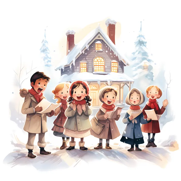 Children Singing Christmas Carols