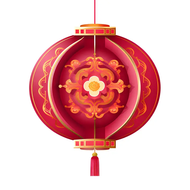 Traditional Red Lantern for Chinese New Year