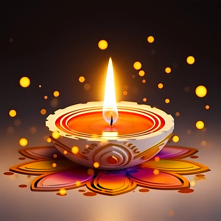 Decorative Candle for Diwali Festival