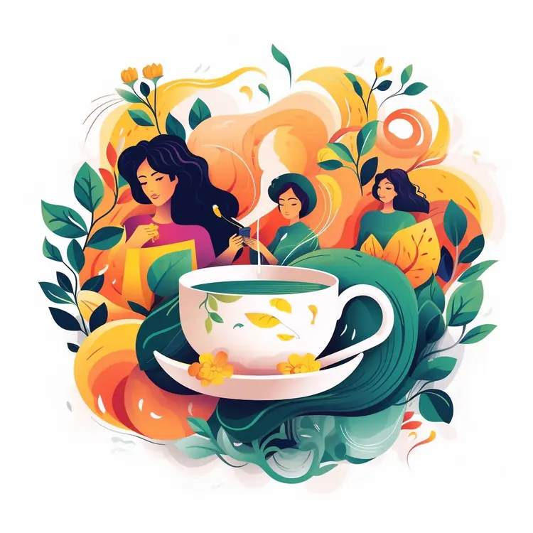 Teacup with Women
