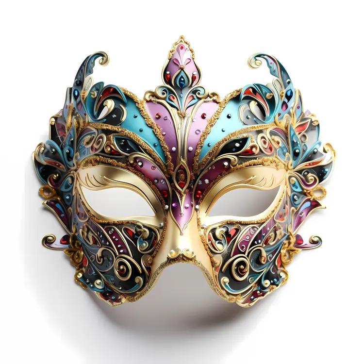 Intricate Mask with Ornate Design