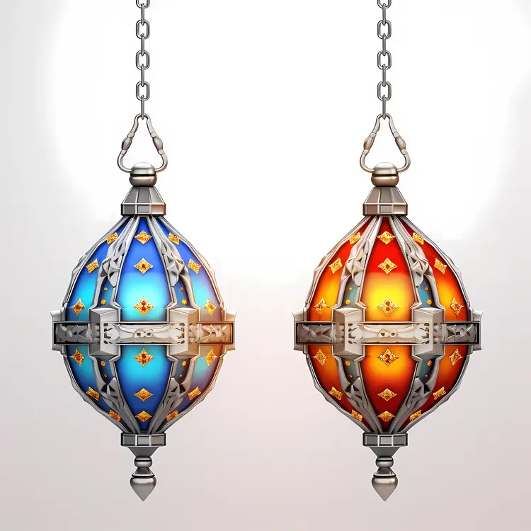 Colorful Hanging Lanterns