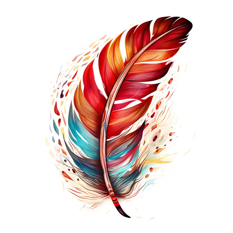Colorful Feather Art
