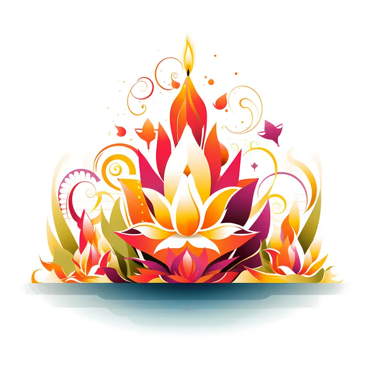Colorful Floating Lanterns for Loy Krathong