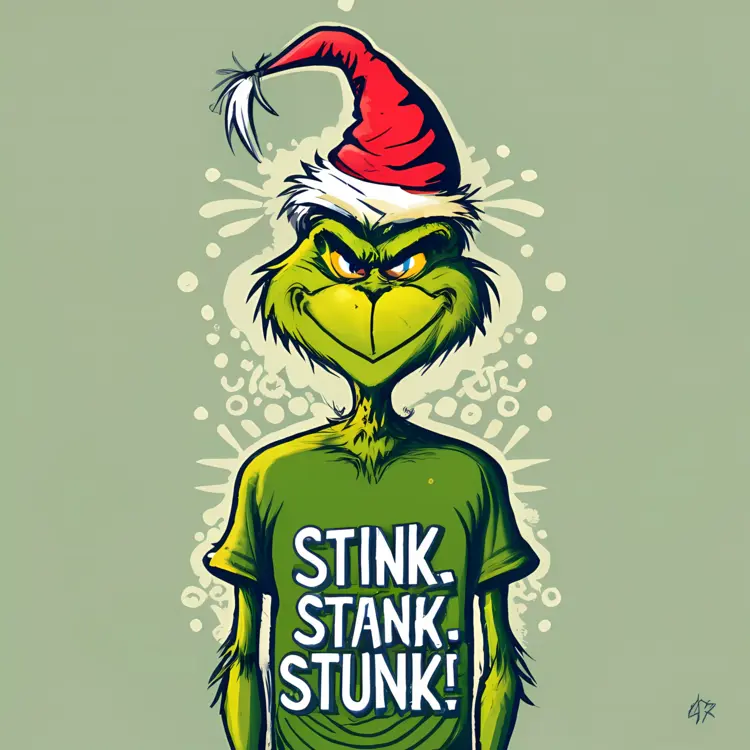 Grinch with Stink Stank Stunk Shirt