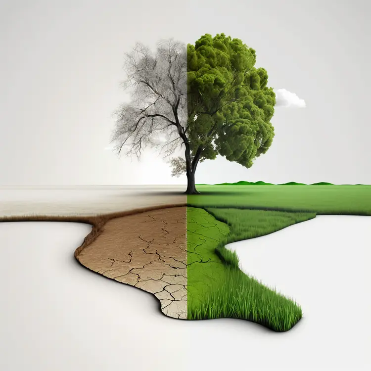Tree Depicting Seasons and Environmental Change