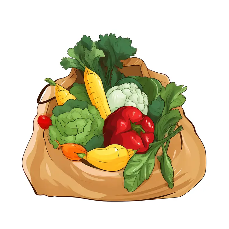 Assorted Vegetables in a Bag