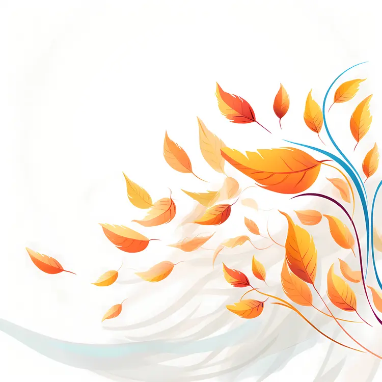 Autumn Leaves in the Breeze